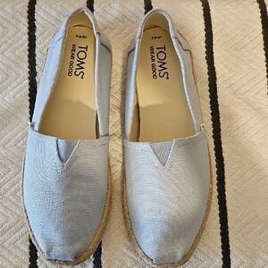 Toms Blue Slip-On Loafers Casual Comfort